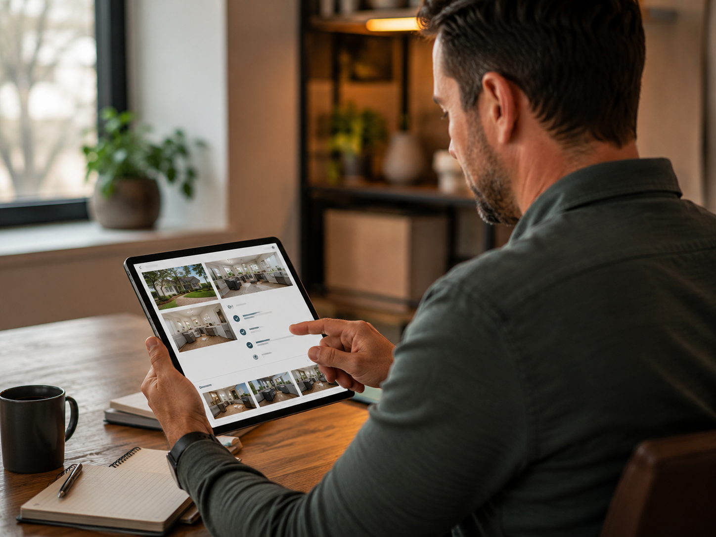 Home service smart intake capturing job photos and quote details before the first callback