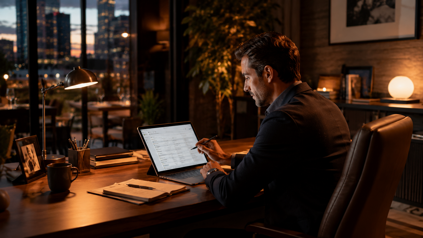 Hospitality owner reviewing guest inquiries, events, and follow-up priorities in one view