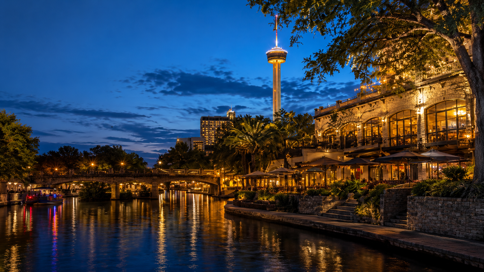 Twilight on the San Antonio River Walk